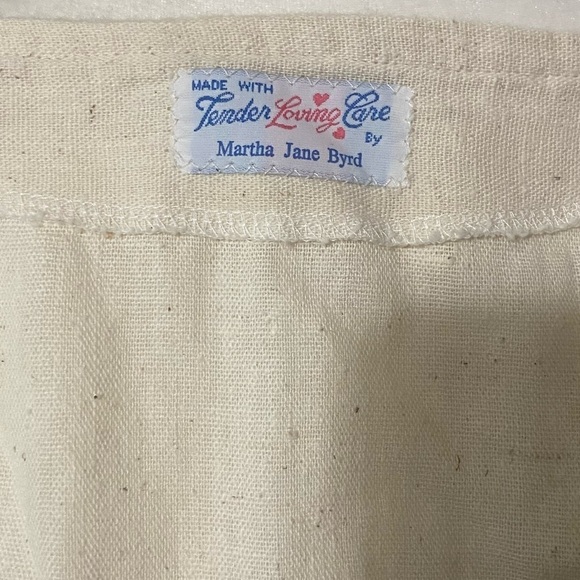 Handmade women's maxi skirt and vest set vertical stripe cottage prairie EUC - Picture 5 of 7